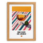Brandy de Jerez – Spanish Spirit Drink, Sky Bar Painting, set in oak frame