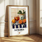 Sangria – Spanish Cocktail Drink, Rooftop Terrace Poster