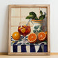 Sangria – Spanish Cocktail Drink, Rooftop Terrace Poster, no-text version framed in wood
