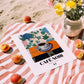 Café Noir – French Coffee, Espresso Bar Art, unframed on coastal sand