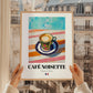 Café Noisette – French Coffee, Espresso Bar Wall Art, styled in a charming Paris street view