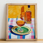 Cognac – French Spirit Drink, Hotel Lobby Painting, no-text version framed in wood