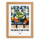 Diabolo Menthe – French Beverage Drink, Beach Bar Poster, set in oak frame