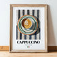 Cappuccino Lot #2 – Italian Coffee on Striped Tablecloth