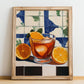 Chinotto – Italian Beverage Drink, Sky Bar Poster, no-text version framed in wood