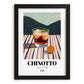 Chinotto – Italian Beverage Drink, Cocktail Lounge Poster, in sleek black frame