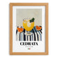 Cedrata – Italian Beverage Drink, Jazz Bar Print, set in oak frame