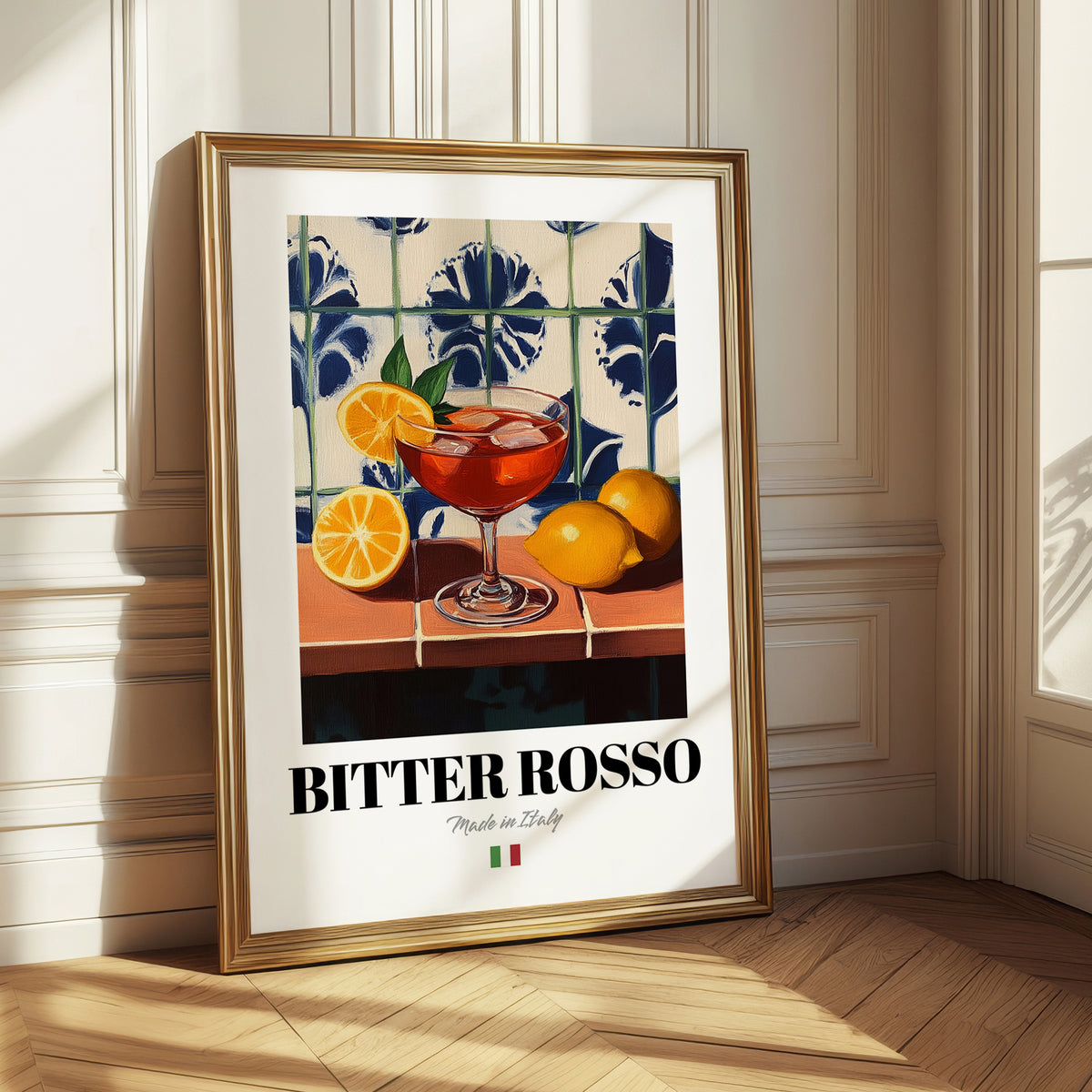 Bitter Rosso – Italian Cocktail Drink, Beach Bar Wall Art