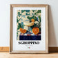 Sgroppino – Italian Cocktail Drink, Beach Bar Print, in wooden frame leaning on the floor