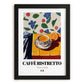 Caffè Ristretto – Italian Coffee, Street Café Poster, in sleek black frame