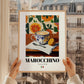 Marocchino – Italian Coffee, Book Café Wall Art, styled in a charming Paris street view
