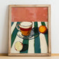 Marocchino – Italian Coffee, Book Café Art, no-text version framed in wood