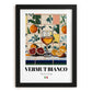 Vermut Bianco – Italian Coffee, Coffeehouse Wall Art, in sleek black frame
