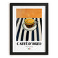 Caffè d'Orzo – Italian Coffee, Café Art, in sleek black frame