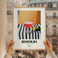 Rosolio – Italian Liqueur Drink, Sky Bar Poster, styled in a charming Paris street view