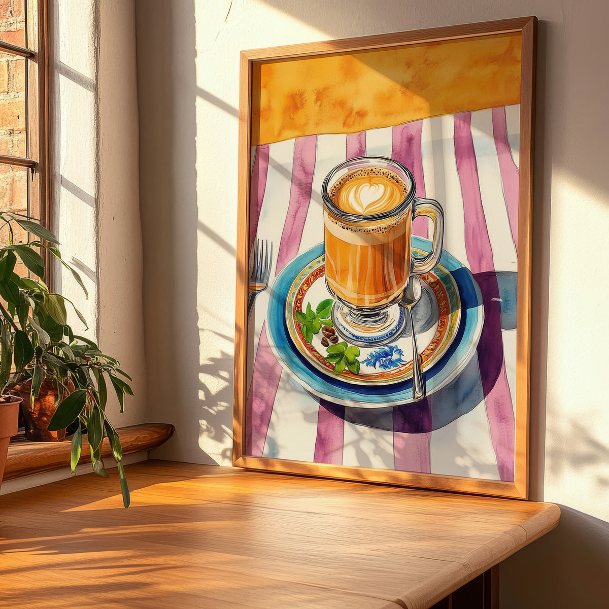 Bicerin – Italian Coffee, Café Poster, clean layout with no caption