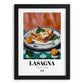 Lasagna – Italian Pasta, Trattoria Still Life, in sleek black frame