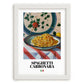 Spaghetti Carbonara – Italian Pasta, Restaurant Still Life, placed in minimal white frame
