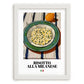 Risotto alla Milanese – Italian Rice Dish, Café Wall Art, placed in minimal white frame