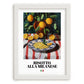 Risotto alla Milanese – Italian Rice Dish, Bistro Illustration, placed in minimal white frame