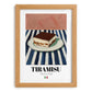 Tiramisu – Italian Dessert Dish, Restaurant Poster, set in oak frame