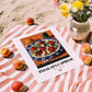Insalata Caprese – Italian Salad Dish, Café Poster, unframed on coastal sand