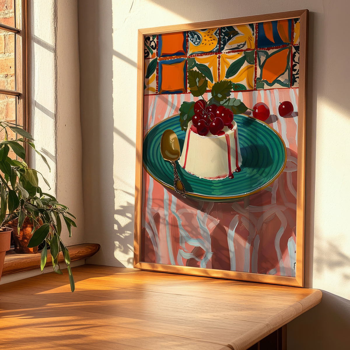 Panna Cotta – Italian Dessert Dish, Tavern Print, clean layout with no caption