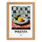 Polenta – Italian Dish, Café Poster, set in oak frame
