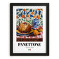 Panettone – Italian Bread Dish, Restaurant Wall Art, in sleek black frame