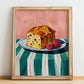Panettone – Italian Bread Dish, Tavern Poster, no-text version framed in wood