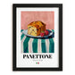 Panettone – Italian Bread Dish, Tavern Poster, in sleek black frame