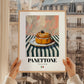 Panettone – Italian Bread Dish, Restaurant Art, styled in a charming Paris street view