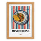 Minestrone – Italian Soup Dish, Café Painting, set in oak frame