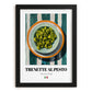 Trenette al Pesto – Italian Pasta, Osteria Poster, in sleek black frame