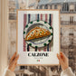 Calzone – Italian Pizza, Pizzeria Wall Art, styled in a charming Paris street view