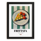 Frittata – Italian Snack Dish, Restaurant Painting, in sleek black frame