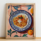 Bucatini all'Amatriciana – Italian Pasta, Trattoria Wall Art, no-text version framed in wood