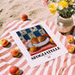 Sfogliatelle – Italian Pastry Dish, Brasserie Illustration, unframed on coastal sand