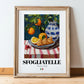 Sfogliatelle – Italian Pastry Dish, Café Poster, in wooden frame leaning on the floor