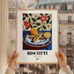 Biscotti – Italian Biscuits Dish, Bistro Print, styled in a charming Paris street view