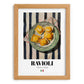 Ravioli – Italian Pasta, Osteria Art, set in oak frame