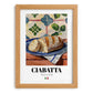 Ciabatta – Italian Bread Dish, Fine Dining Restaurant Wall Art, set in oak frame