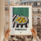 Tortelli – Italian Pasta, Trattoria Art, styled in a charming Paris street view
