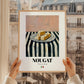 Nougat – Italian Dessert Dish, Café Still Life, styled in a charming Paris street view
