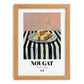 Nougat – Italian Dessert Dish, Café Still Life, set in oak frame