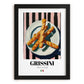 Grissini – Italian Bread Dish, Brasserie Poster, in sleek black frame