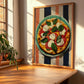 Pizza Caprese – Italian Pizza, Pizzeria Poster, clean layout with no caption