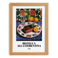 Bistecca alla Fiorentina – Italian Meat Dish, Café Poster, set in oak frame