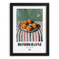 Bomboloni – Italian Pastry Dish, Café Poster, in sleek black frame