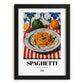 Spaghetti – Italian Pasta, Osteria Wall Decor, in sleek black frame